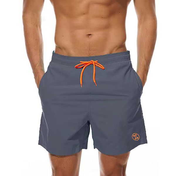 ZOXOZ Badeshorts Herren Badehose Herren Shorts Kurze Hosen Herren Schnelltrocknend Männer Schwimmhose Boardshorts Strandshorts Herren Beachshorts mit Mesh-Futter Verstellbarem Tunnelzug Grau S