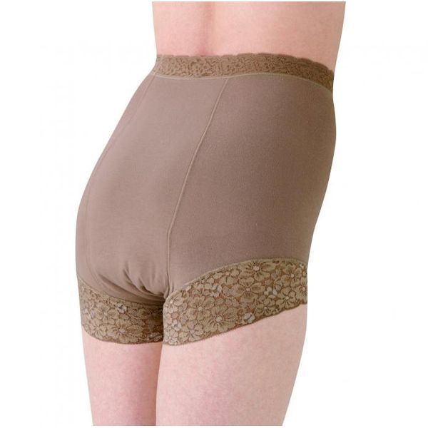 4985697004653 Deep-fitting shorts with lace, half-length, safe, set of 2, beige, M, no cancellations