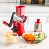 Geedel Rotary Cheese Grater, Kitchen Mandoline Vegetable Slicer with 2 Interc...
