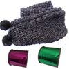 Purple Glitter Metallic Yarn Wide Flat Crochet Yarn Sliver Knitting Thread 1MM Metallic Thread String