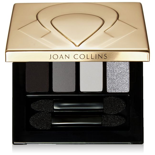 Joan Collins Timeless Beauty Quad Eyeshadow 5 g, Misty Blacks and Silver