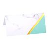 Neviti 772614 Colour Block Marble Place Cards, Mint