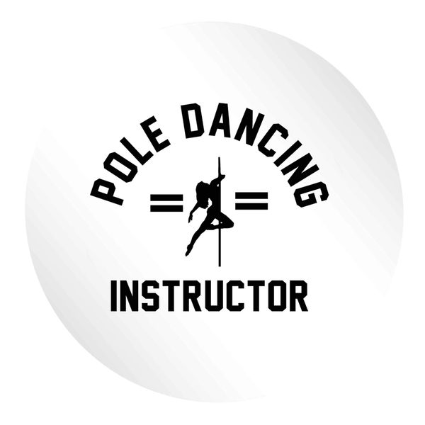 Flox Creative 48 30mm Matt Circle Stickers Pole Dancing Instructor