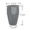 Aladdin B-199 1/2" Basket SS Filter Connection