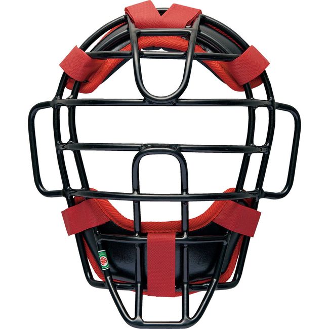 ZETT BLM3298CA Baseball Soft Mask Black x Red (1964), Made in Japan