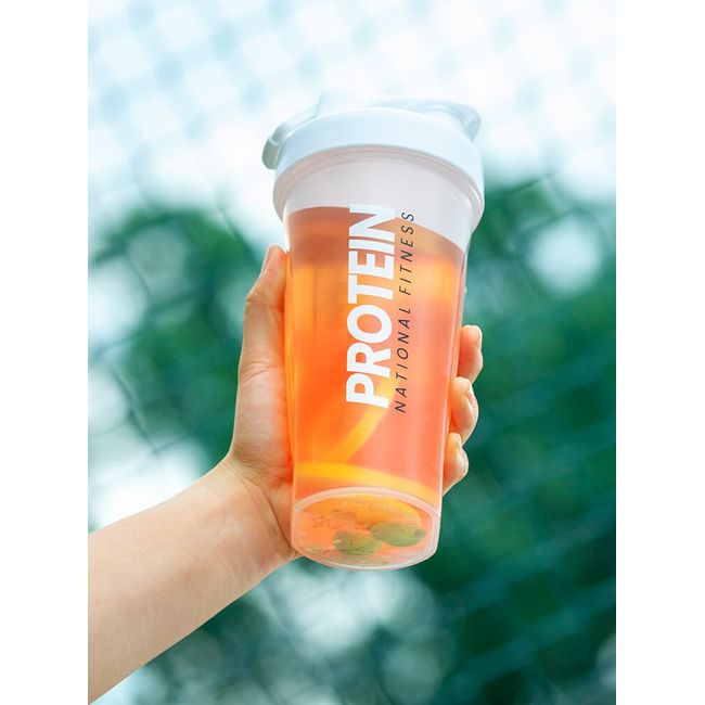 Sport Shaker Bottle 400ML Whey Protein Powder Mixing Bottle Sport Fitness Gym  Shaker Outdoor Portable Plastic Drink Bottle