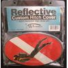 Wes Reflective Custom Hitch Cover Diver WP-211C
