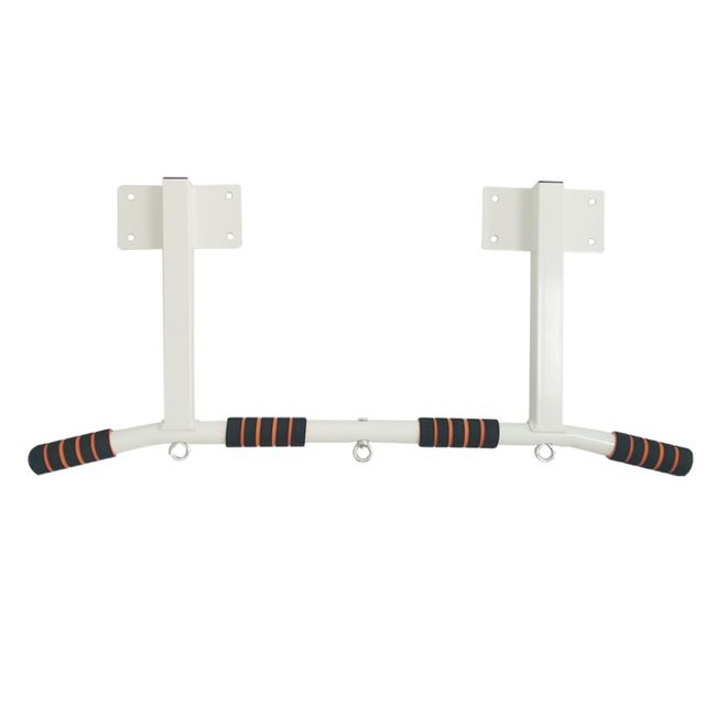 Household pull-up bar ceiling chin-up rack homet back exercise full body exercise, white horizontal bar on the beam