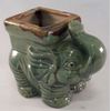 Lucky Bamboo Square elephant - Ceramic Vase Quality unique from Jmbamboo