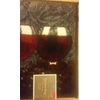 PRINTED NYLON RUG (nonskid back)(18"x30") 3 WINE GLASSES & GRAPES, rectangle, KH