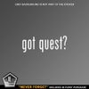 (2x) Got Quest - Decal - Die Cut - Vinyl