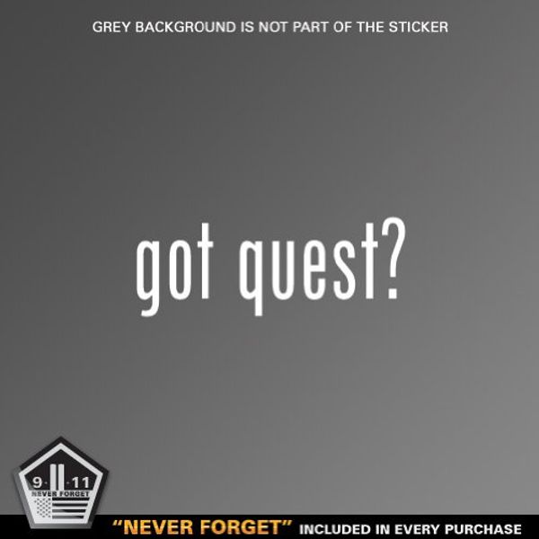 (2x) Got Quest - Decal - Die Cut - Vinyl