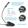 Flexible Rechargeable LED Book Light With 3 Light Modes Easy Clip Reading Lamp