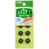 Clover snap 14 mm 6 Pairs Black 26 – 553