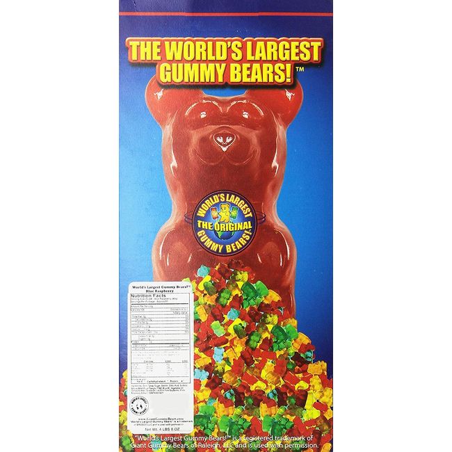 The Original Giant Gummy Bear Candy - Blue Raspberry
