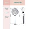 Filtered Shower Head with Handheld, High Pressure 6 Spray, Chrome NEW