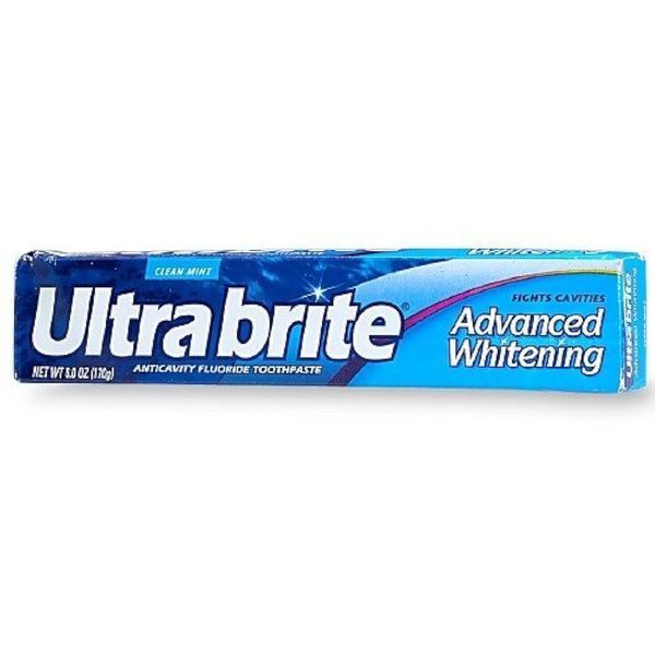 Ultra Brite Advanced Whitening Anticavity Fluoride Toothpaste, Clean Mint, 6 Oz (2 Packs)