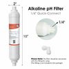 Alkaline Water Filter Mineral Ionizer Filters Ph+ Inline Replacement Cartridges