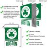 WinCraft Boston Celtics Garden Flag with Stand Holder