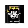RUSTINS Heat Resistant Paint - Black 250ml