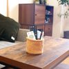 ORIKAGO Mini Basket - Remote Control Basket Small - Basic Beige Light Green