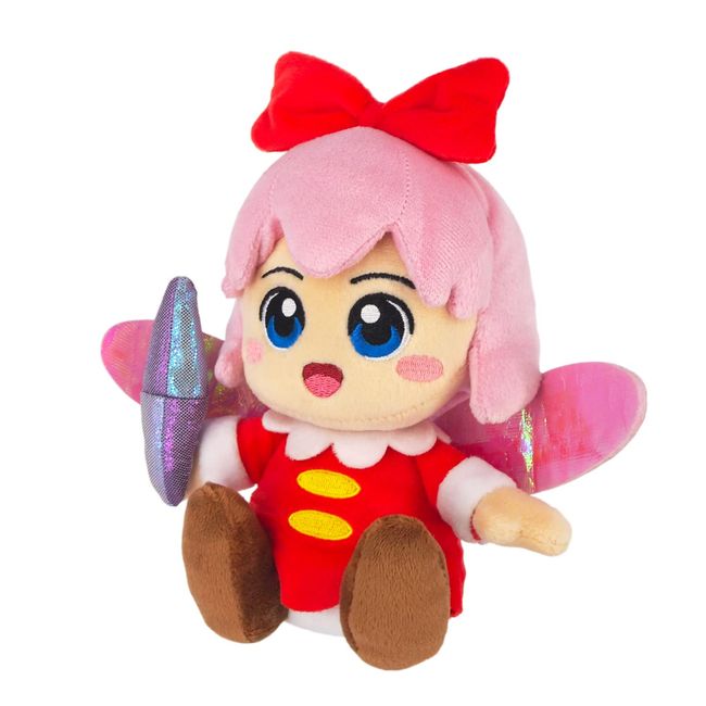 Sanyuei Trading Kirby All Star Collection Ribbon (S) W 5.5 x D 3.5 x H 6.9 inches (14 x 9 x 17.5 cm) Plush Toy KP48