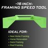 Framing Tools, 16 Inch On-Center, Stud Master 16'' framing spacing Tool, 100% Resistant TPR Material