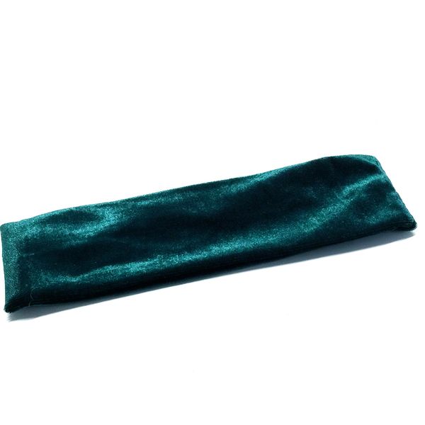 La Peach Fashions Stretch Velvet Fabric Bandeaux Headband In Beautiful Six Colours Hairband (Green)