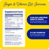 Ginger Supplements for Nausea Indigestion Gas and Bloating 60 Soft Gummies