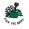 Fuck the army - Aufkleber