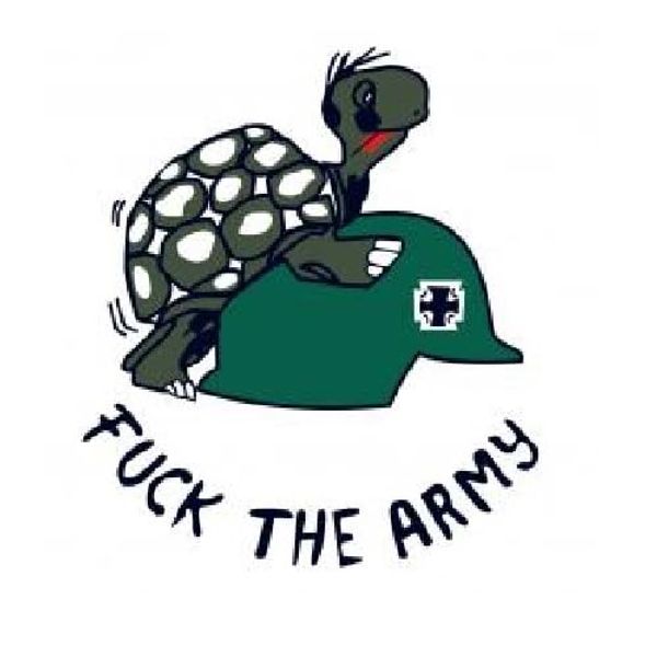 Fuck the army - Aufkleber