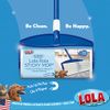 Lola Rola Sticky Mop Refills | Traps Dirt, Dust, and Hair | Pet Hair Remover & Cleaner | Giant Adhesive Roller | 30 Large Adhesive Floor & Carpet Cleaner Roller Mop Perforated Sheets | 1 Pack