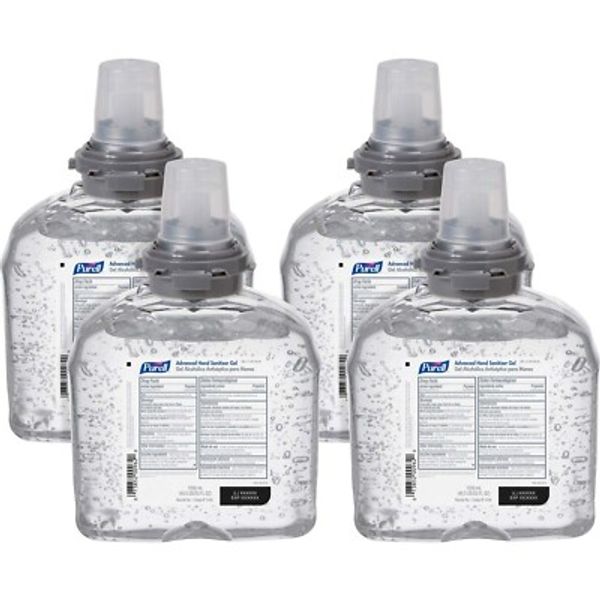 4x PURELL 5456 Advanced Hand Sanitizer Gel 1200ml TFX Dispenser Refills