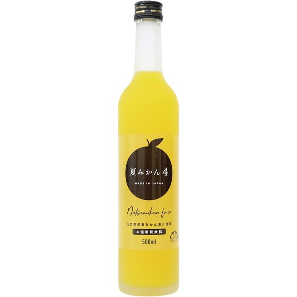 Natsumikan Orange 4 (500 ml) 1 Bottle | Yuzuya Honten [Natsumikan/Orange Juice/Fruit Juice/Fruit/Beverage/Drink/Juice/Dilution/Domestic/Liquor/Cocktail/Carbonate/Ingredient/Gift]