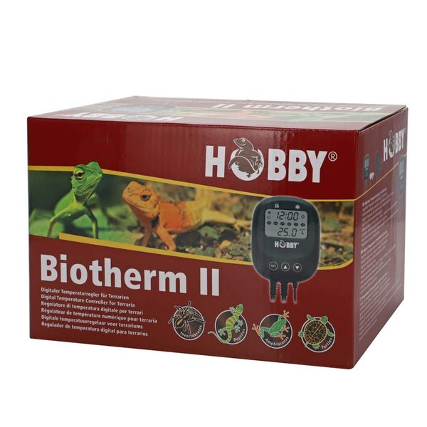 Hobby 10882 Biotherm II, digitale Steuereinheit für Heizen und Kühlen, inkl. Nachtabsenkung, 2 Steckplätze, für Aquarien und Terrarien