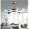 42"Modern Ceiling Fan Light With LED Bluetooth Music Player Retractable Blades