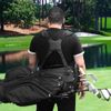 Golf Bag Strap, Waterproof Adjustable Golf Bag Shoulder Straps Replacement, Universal Bag Strap for Golf Backpack(Black)