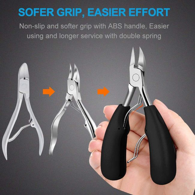 4PCS Toe Nail Clipper for Ingrown or Thick Toenails,Toenails