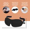 Bucky 40 Blinks No Pressure Solid Eye Mask for Sleep & Travel, Gold, One Size