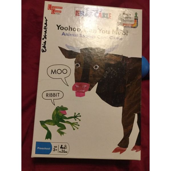 Yoohoo Can You Moo? Animal Sounds Card Game Preschool Eric Carle