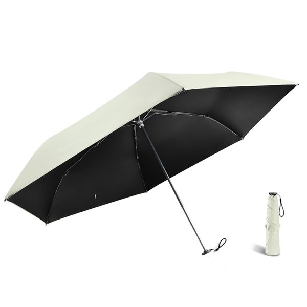 Keledeya Women's Folding Parasol, Ultra Lightweight, 5.6 oz (143 g), UV Protection, 100% Full Light Blocking, Heat Blocking, Compact & Super Water Repellent, Sunscreen Protection, UV Protection, 280T High-Density Fabric, High Strength Carbon Fiber, For Ra