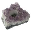 Large Amethyst Cluster Point T-Lite Holder - Amethyst Gifts