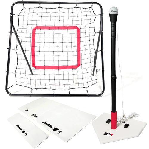 MLB Teeball Starter Set - Youth Baseball and Tball Tee, Baseball and Bases with Rebounder Net - Full Beginner, 1