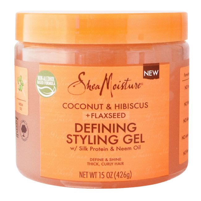 Shea Moisture Coconut & Hibiscus Flaxseed Defining Styling Gel Thick Curly Hair