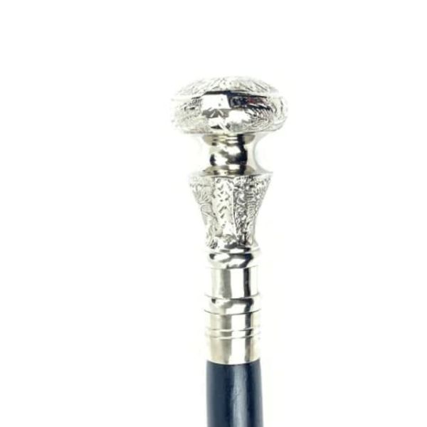 Retro Collection's Walking Stick Gentlemen Classic Style Brass and Nickel Plated Waist Design and other heads