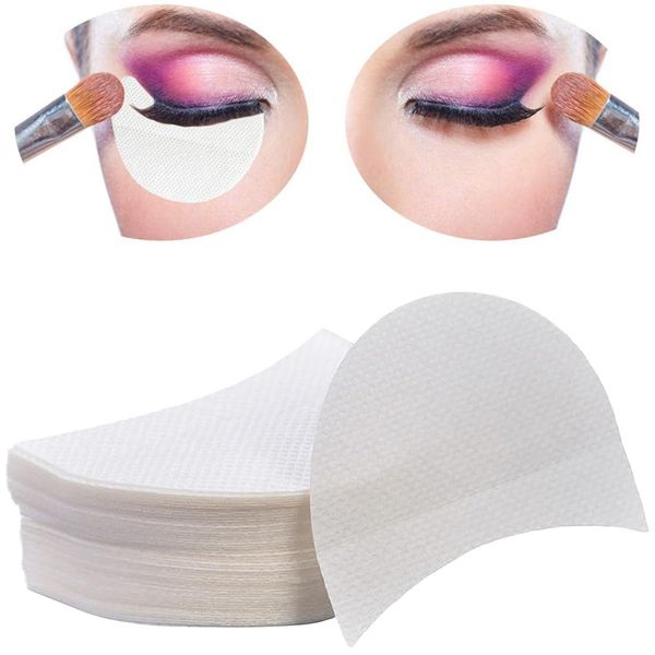 EAVUYIS 150 Pezzi Ombretto Eye Shadow Shields Monouso, Gel Cuscinetti Banda, Stencil, Under Eye patch Pad, per Prevenire Tinteggiatura e Residui