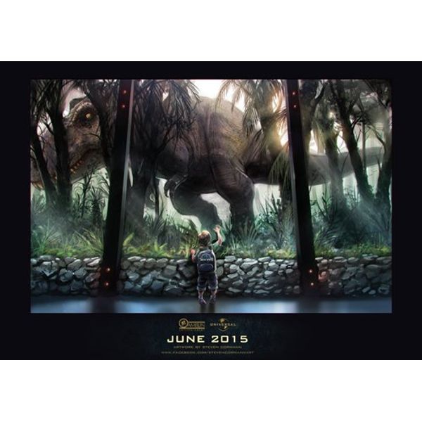 Poster A4 pattern N Jurassic World (2015) Glossy Printed