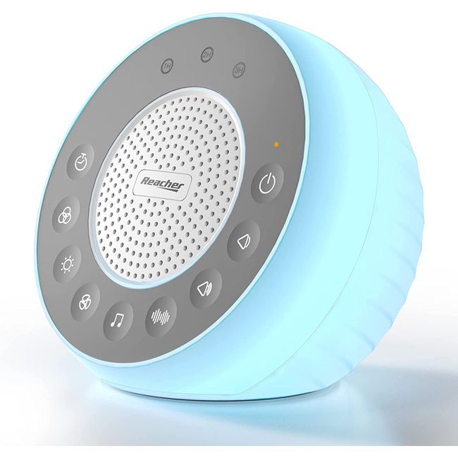 REACHER R2 White Noise Machine and Night Light with 31 Soothing Sounds, 0-100 Di