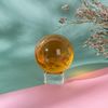 LONGWIN 50mm(2 inch) K9 Solid Crystal Ball with Free Stand Suncatcher (Amber)