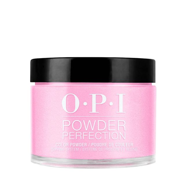 OPI Powder Perfection, Opaque Crème Finish Pink Dipping Powder, Over 2 Weeks of Wear, Chip Resistant, Gel-Like Shine, Quick Drying, Summer 2023, Summer Make the Rules, Makeout-side​, 1.5 oz